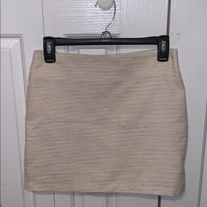 Cream Business Skirt